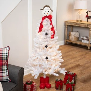 Pre-lit Snowman Medium Artificial Christmas Tree - 4’ - Clear Lights - Picture 1 of 8