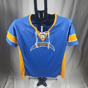Maglia stringata NFL Los Angeles Chargers da donna taglia Large NFL abbigliamento squadra - Foto 1 di 3