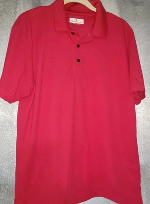 Grand Slam Golf Polo Shirt Men's Medium Unisex Pink Short Sleeve ActiveWear - Image 1 of 4