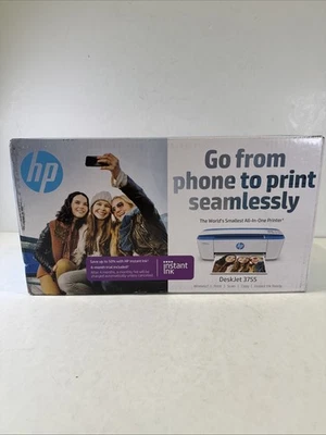 HP DeskJet 3755 Wireless All-In-One Inkjet Printer Scanner Copier J9V90 - Image 1 of 3