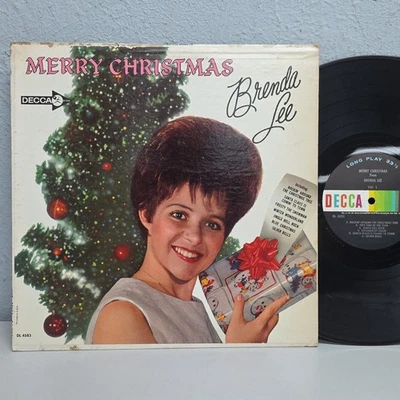 Brenda Lee Merry Christmas 1964 виниловая пластинка Decca DL 4583 Rockin' Around The Tree - Изображение 1 из 4