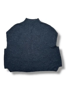 Bugatti Men’s Grey Wool Blend Mock Neck Jumper Sweater Vest Size L Sleeveless - Picture 1 of 10