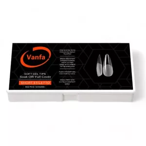 Punta de gel suave Vanfa para extensiones de uñas (estilete corto) - Imagen 1 de 4