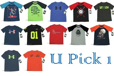 Camiseta Under Armour Niños Deportes Atléticos UA Top Camisa Nueva con Etiquetas Ropa Activa Dichos Foto 1 de 2