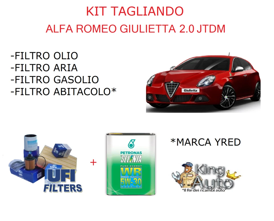 Filtro Olio Originale ALFA ROMEO Giulietta 1.6 2.0 JTDM Multijet Diesel