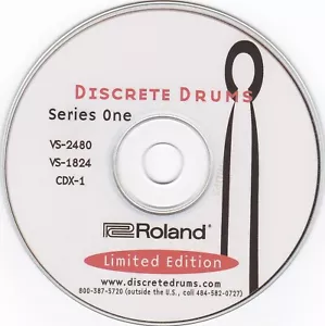 Roland Collection Limited Edition Discrete Drums CD für VS2480 VS1824 & CDX-1 - Bild 1 von 3