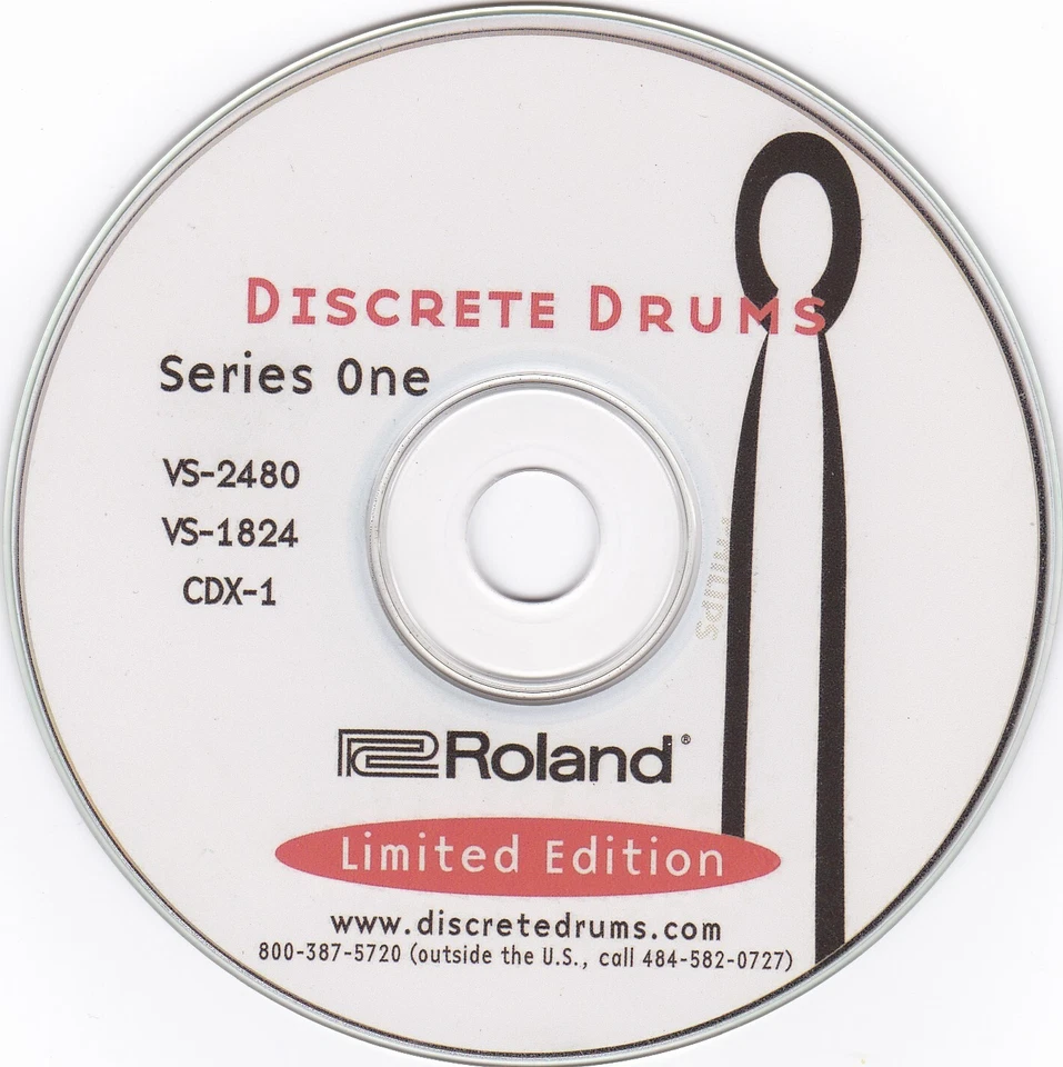 Roland Collection Limited Edition Discrete Drums CD for VS2480, VS2400, VS1824 - Image 1 of 3