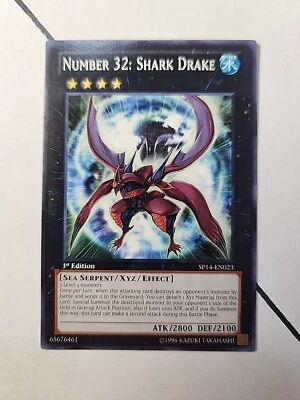 SP14-EN023 Number 32: Shark Drake Common 1st Edition NM Yugioh Card - Image 1 of 2
