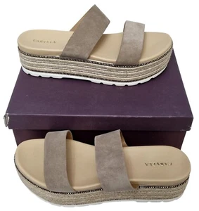 CARVELA Kimbo Ladies Taupe Suedette Strappy Platform Sandals MRRP £99.00