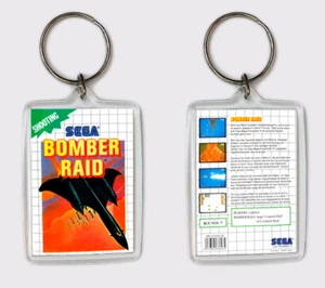 BOMBER RAID SEGA MASTER SYSTEM LLAVERO KEYRING - Imagen 1 de 1