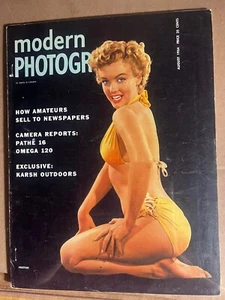 MARILYN MONROE - MODERNE FOTOGRAFIE 08/54 - TOLLES FARBFOTO COVER MAGAZIN!! - Bild 1 von 2
