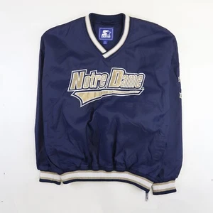 Chaqueta cortavientos vintage Notre Dame Fighting Irish Starter XL NCAA - Imagen 1 de 5
