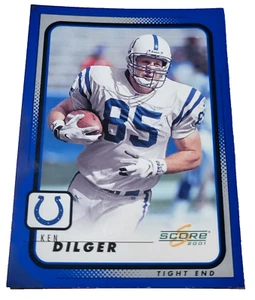 Tarjeta de fútbol americano 2001 Score #85 Ken Dilger Indianapolis Colts NFL (H4 - Imagen 1 de 2