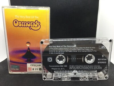 The Osmonds The Very Best Of The Osmonds (Polydor 1996) 70s Music Cassette Tape - Image 1 of 3