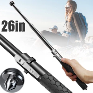26'' Teleskopstange Teleskopstöcke Telescopic Rod Einstellbar Stahl Wanderstock - Bild 1 von 11