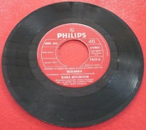 *45 RPM Nana Mouskouri Le Temps Qu'il Nous Reste / Rosianna - Picture 1 of 2
