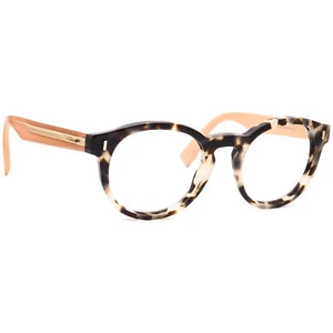 Fendi Sunglasses Frame Only FF 0085/S HJUJD Havana Beige Round Italy 50 mm - Picture 1 of 6
