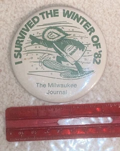 1982 The Milwaukee Journal I Survived The Winter Of '82 - Wisconsin Snowstorm - Bild 1 von 2