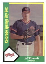 1990 Colorado Springs Sky Sox CMC #6 Jeff Edwards