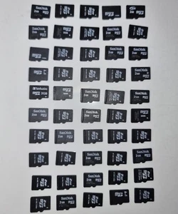 50 x 2gb mieszanka, luzem, micro SD, karty pamięci sandisk hc sony mieszane marki - Zdjęcie 1 z 3