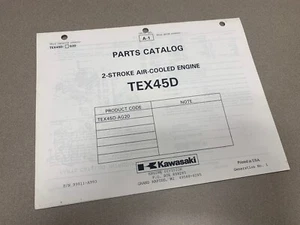 Kawasaki TEX45D Engine Parts Manual TEX-045-D Air Cooled 2 Stroke -AG20 - Picture 1 of 1