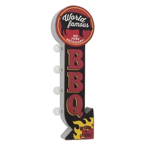Weltberühmtes BBQ Vintage Festzelt LED Schild, doppelseitig, Grillin n Chillin - Bild 1 von 5