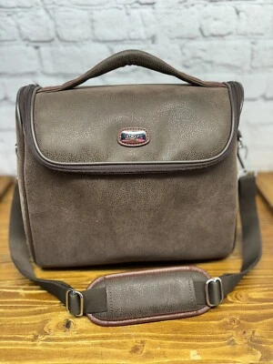 Boyt Carryon Travel Duffle Bag Weekender 12” X 11” Leather Handle Shoulder Bag - Image 1 of 4