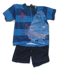 Disney Pirates Of The Caribbean Short Outfit 4 Boys New - Picture 1 of 4
