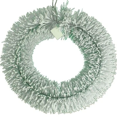 Vintage Flocked Pine Needle Wreath - 20in Diameter Brand New Unlit - Image 1 of 4