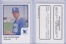 Ron Musselman 1986 ProCards Syracuse Chiefs Card Grade NMMT
