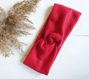Stirnband Fleece Rot   handmade - Bild 1 von 3