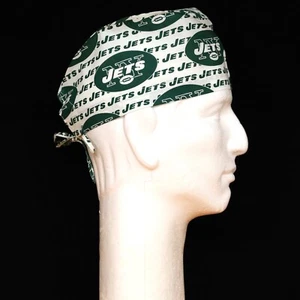 NFL New York Jets on White Theme Scrub Hat - Picture 1 of 1