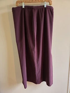 Women's Jacqueline Ferrar Lined Long Straight Pencil Skirt Burgundy Size 18 - Picture 1 of 11