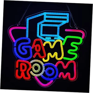 Game Room LED Neon Light Sign for Beer Bar Club Bedroom Office Hotel Pub Blue - Picture 1 of 7