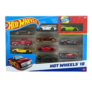 Hot Wheels 10er Pack Mattel Geschenkset  Rennfahrzeuge - Verschiedene Varianten1 - Bild 1 von 1