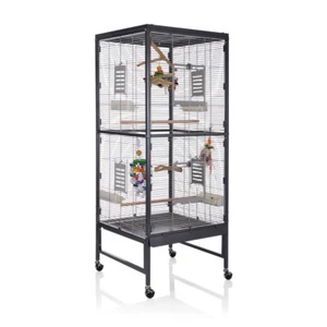 Voliere Zimmervoliere Vogel VogelKäfig Käfig Casa 60 Antik/Platinum Montana - Bild 1 von 11