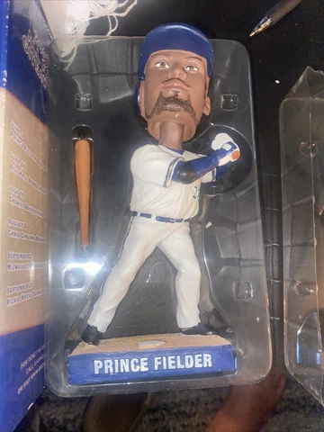NIB 2007 PRINCE FIELDER WHITE JERSEY MILWAUKEE BREWERS BOBBLEHEAD SGA Cover