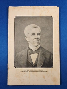 Antique Oliver Wendell Holmes 1809 – 1894 Pamphlet Biography - Picture 1 of 3
