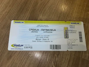 Ticket Serbia - Lithuania 2018 - Picture 1 of 1