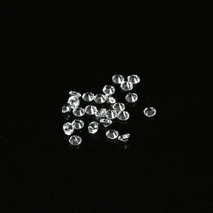 1.06 Ct [25 Pcs Lot] Fabulous Perfect Round 2 MM 100% Natural Brazil WHITE TOPAZ - Picture 1 of 5