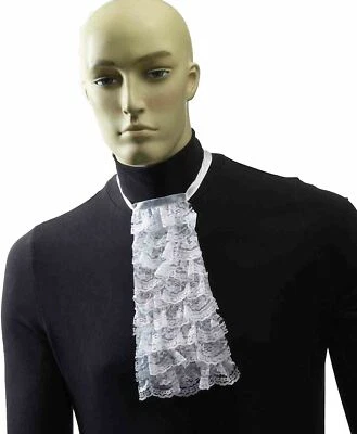 Colonial Jabot SOLO Adulto Hombre Halloween Disfraz Accesorio Foto 1 de 2
