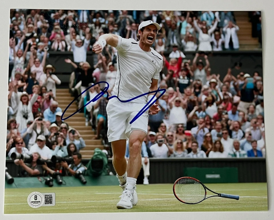 Autógrafo firmado por Andy Murray 2016 campeón de Wimbledon foto 8x10 y certificado de autenticidad Beckett Foto 1 de 1