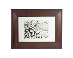 Dibujo a tinta firmado por Harry Hilson 1960 “Turbulence” - Imagen 1 de 8