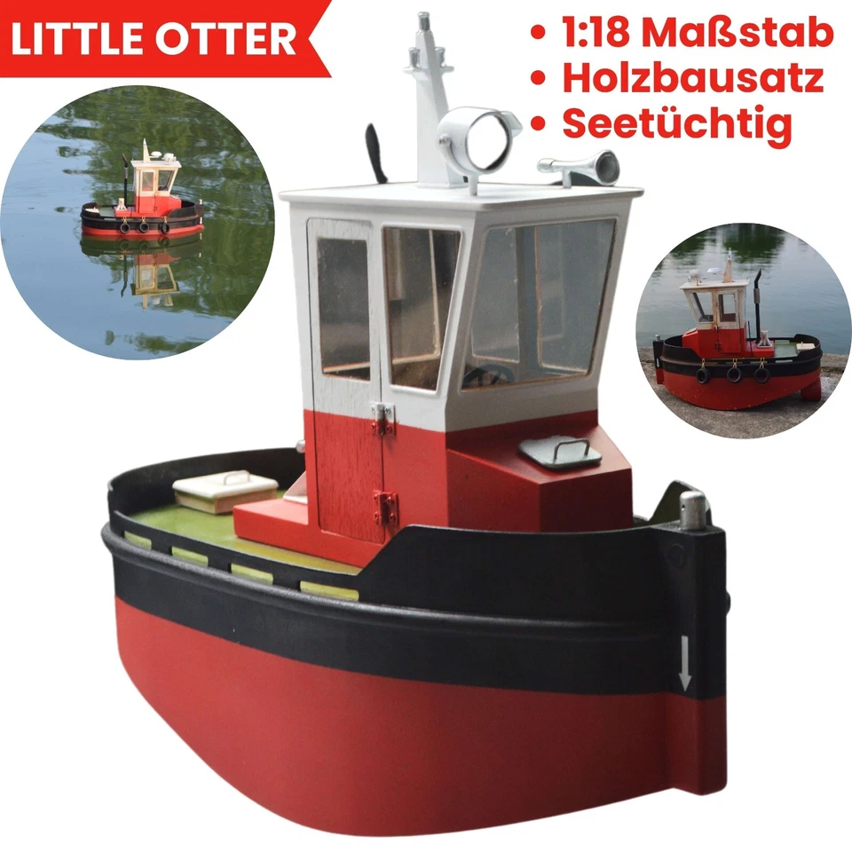 Little Otter Tug Boat Bausatz Schleppschiff Modellbausatz Schlepper Baukasten - Bild 1 von 1