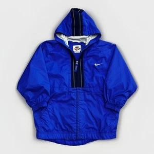 Vintage 90s Nike Hooded Lined Windbreaker Youth Small (8) Full Zip Boys - Picture 1 of 3