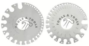 US Standard Metrisch & Imperial Drahtstärke Messen Dickes Blech Stärke 0-30 - Bild 1 von 1