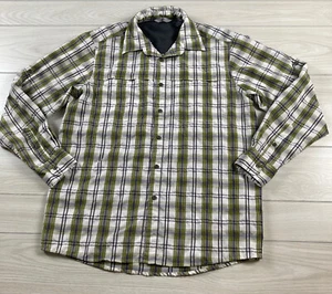 Wrangler Performance Size Medium Shirt Outdoor Fishing Hiking Vented Plaid - Picture 1 of 8