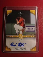 Mark Potter 2015 Leaf Perfect Game GOLD #d 48/50 Auto Autograph, MINT 