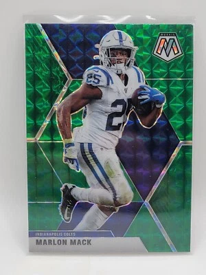 2020 Panini Mosaic - Mosaic Green Prizm #92 Marlon Mack - Image 1 of 2