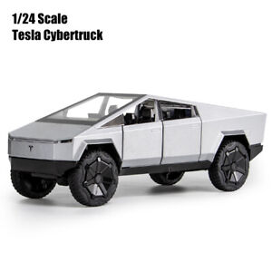 1:24 Tesla Cybertruck Pickup Diecast Model Car Toy Sound&Light Collectible Gift